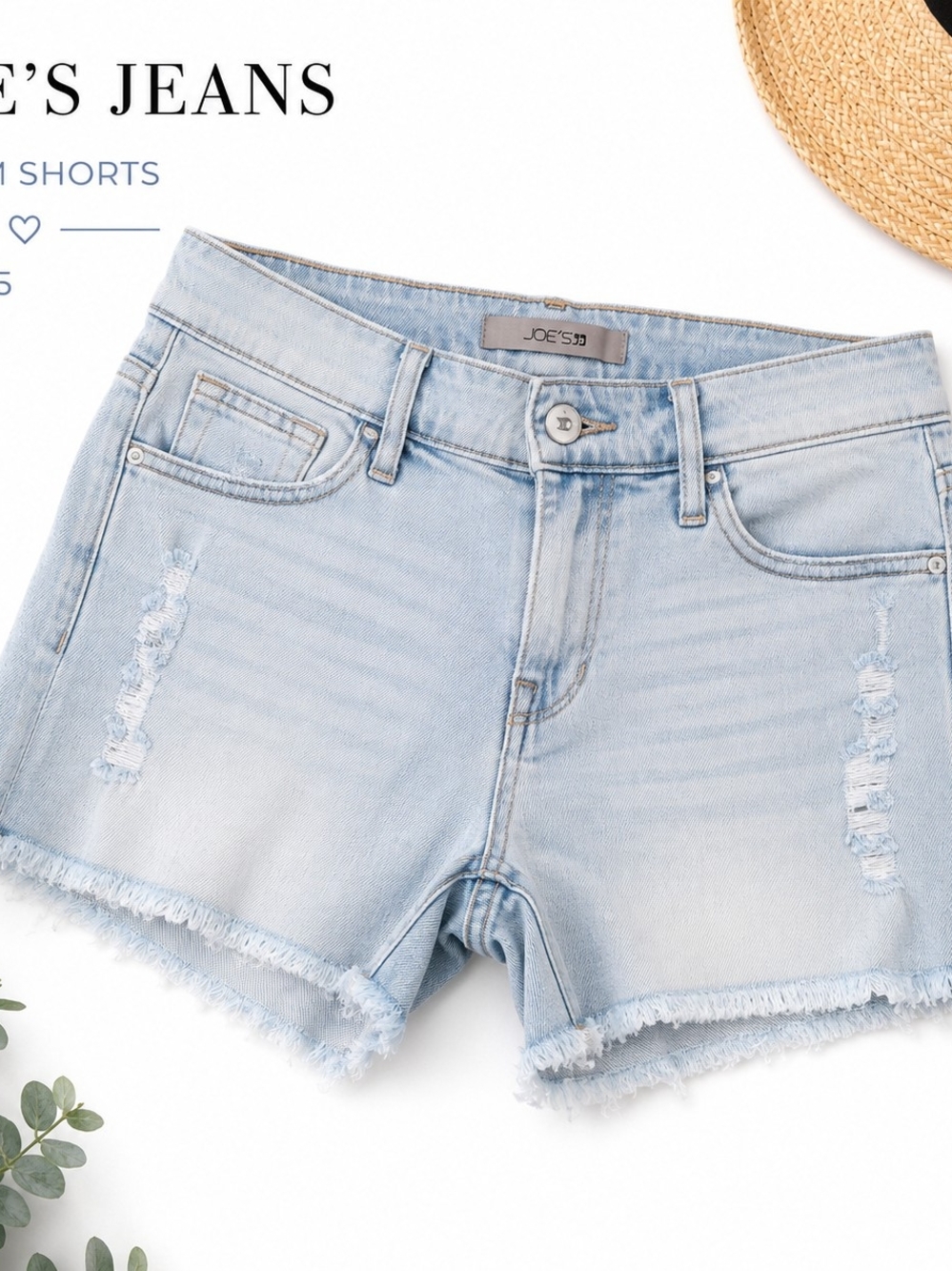 Joe's Jeans Faded Light Blue Denim Cutoff Shorts